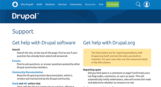 Drupal社区支持