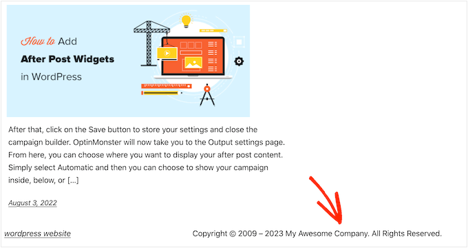 使用FSE创建的自定义免责声明