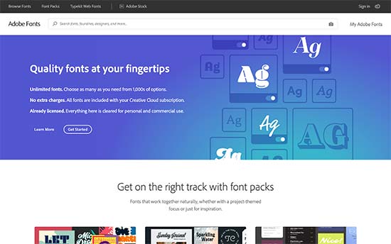 Typekit Adobe字体