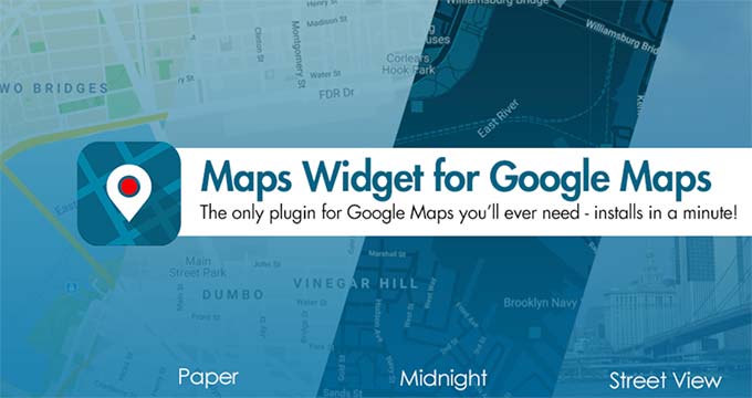 谷歌地图的地图小部件