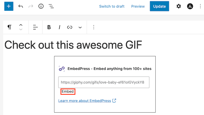 EmbedPress嵌入块 EmbedPress嵌入块