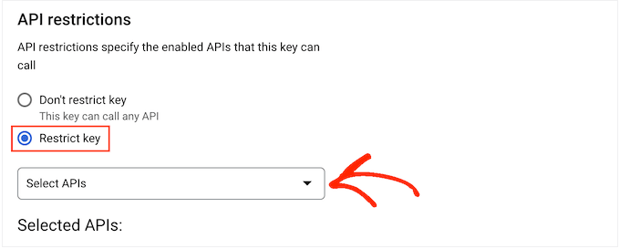 限制对Google API密钥的访问 限制对Google API密钥的访问