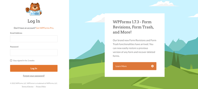 WPForms自定义登录页面