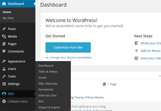 多站点网络子站点上的WordPress SEO设置