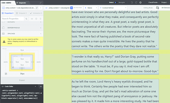 使用CSS Hero在WordPress中添加段落间距 使用CSS Hero在WordPress中添加段落间距