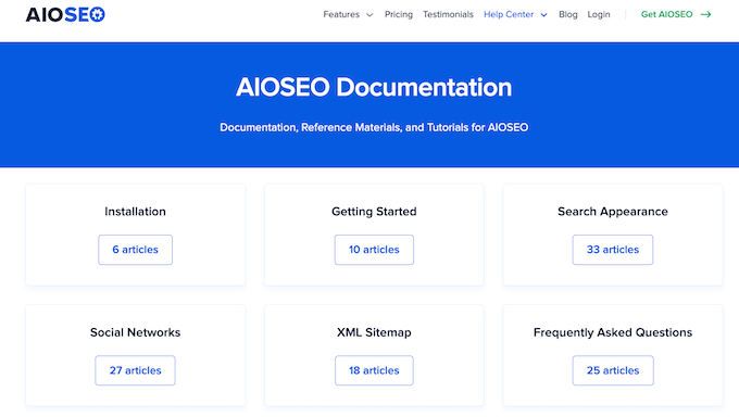 AIOSEO SEO插件的在线文档