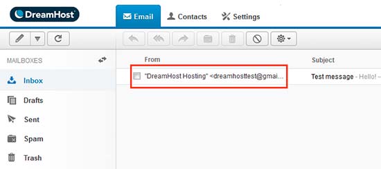 Dreamhost网络邮件用户界面 Dreamhost网络邮件用户界面