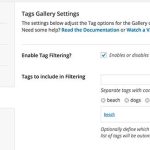 Enabling tag filtering for a gallery created with Envira Gallery