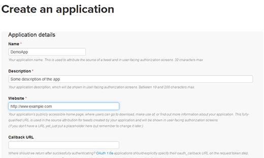 Creating Twitter App Creating Twitter App