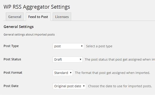 Importing feeds as posts using WP RSS Aggregator Importing feeds as posts using WP RSS Aggregator