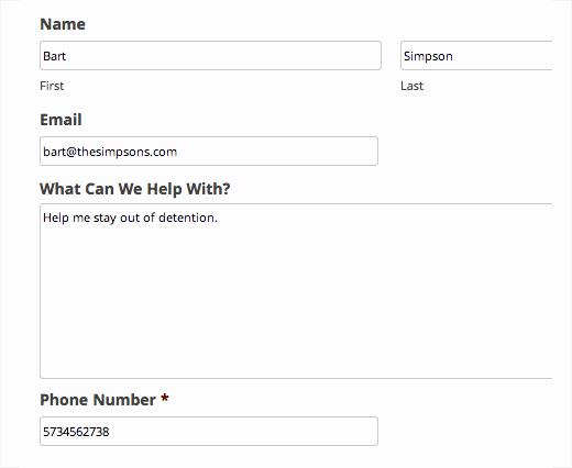 Form Submission