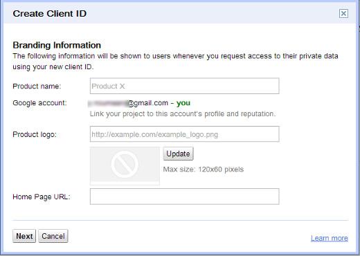Google API Branding Google API Branding