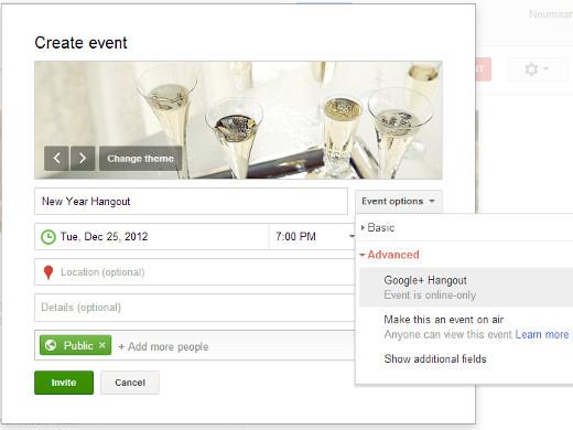 Creating a Google+ Hangout Event Creating a Google+ Hangout Event