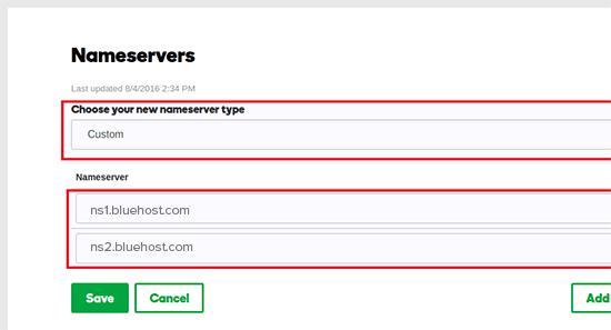 Updating nameserver Updating nameserver
