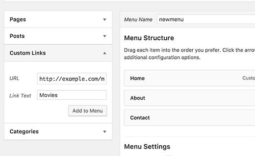 Adding a post type archive link as a custom link Adding a post type archive link as a custom link