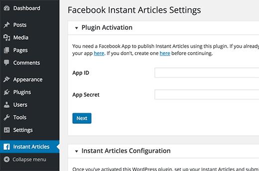 Add instant articles feed Add instant articles feed