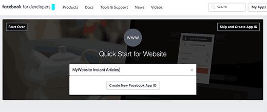 Choose website for your app platform Choose website for your app platform