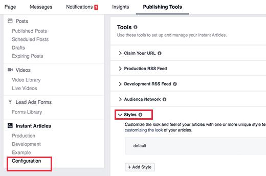 Select your Facebook page Select your Facebook page