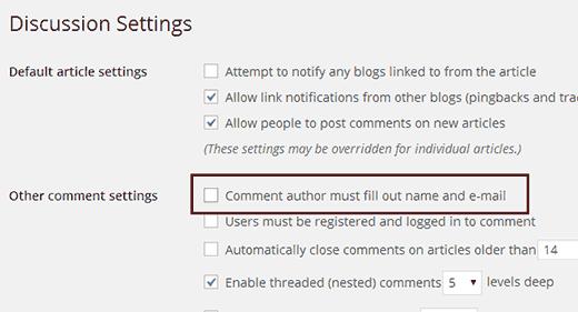 如何允许用户在WordPress中发布匿名评论