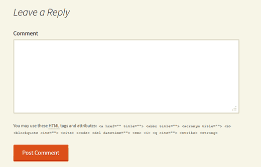Comment form without name, email and URL fields Comment form without name, email and URL fields