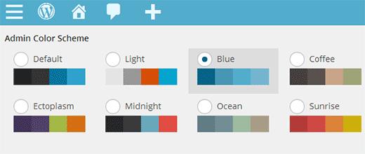 如何为WordPress中的新用户设置默认管理员配色方案