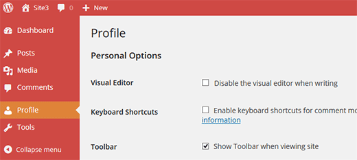Admin color scheme option removed from user profiles in WordPress Admin color scheme option removed from user profiles in WordPress