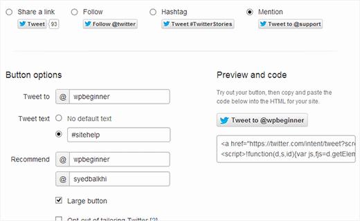 Adding a tweet to me button in WordPress Adding a tweet to me button in WordPress
