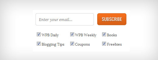 Subscription Checkboxes