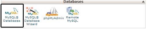 MySQL databases in cPanel MySQL databases in cPanel