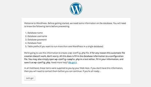 WordPress installation requirements WordPress installation requirements