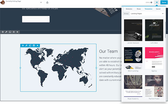 Creating page designs with page builder Creating page designs with page builder