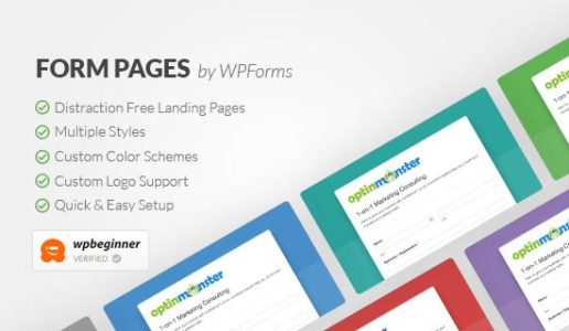 WPForms的表单页面 –  WordPress的Google表单替代品