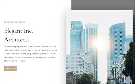 建筑公司的Divi主题 建筑公司的Divi主题