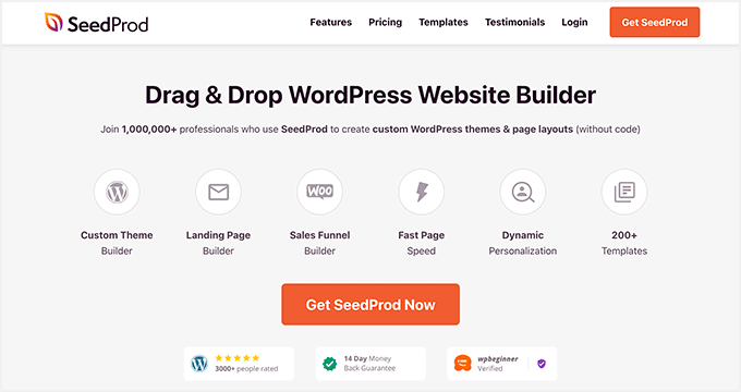 SeedProd WordPress网站建设者