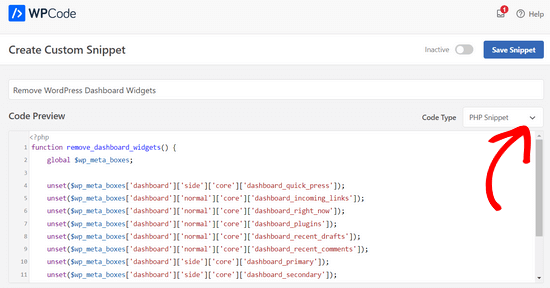 将您的代码粘贴到WPCode插件中