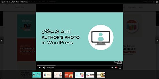 Video lightbox popup Video lightbox popup