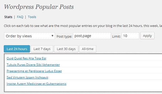 WordPress Popular Posts WordPress Popular Posts