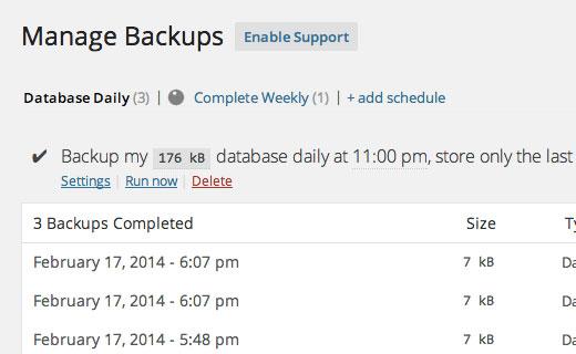 BackUpWordPress BackUpWordPress
