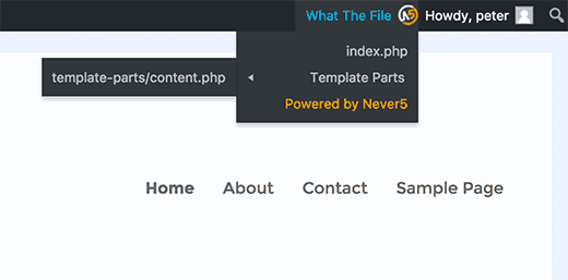 Template files used to display this page Template files used to display this page