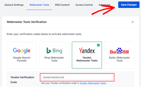 添加Yandex验证码