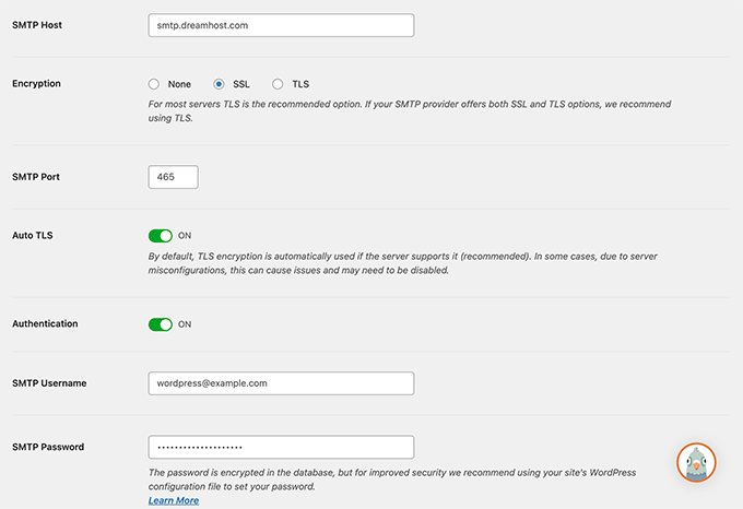 DreamHost SMTP DreamHost SMTP