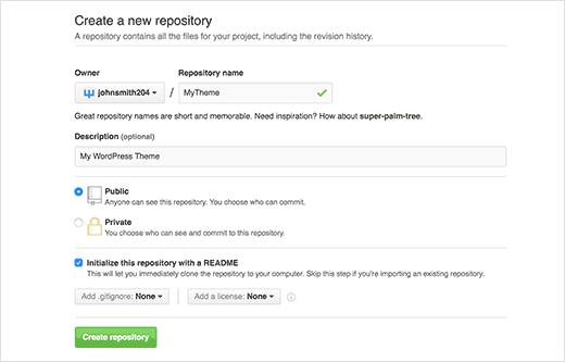 Creating a new repository for your WordPress theme on GitHub Creating a new repository for your WordPress theme on GitHub