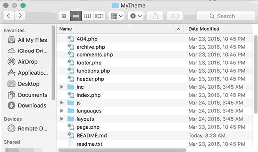 Copy and paste your theme files in the repository folder on your computer Copy and paste your theme files in the repository folder on your computer