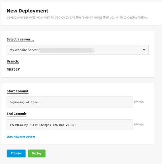 Server added proceed to deployment Server added proceed to deployment