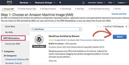 Install Amazon Machine Image Install Amazon Machine Image