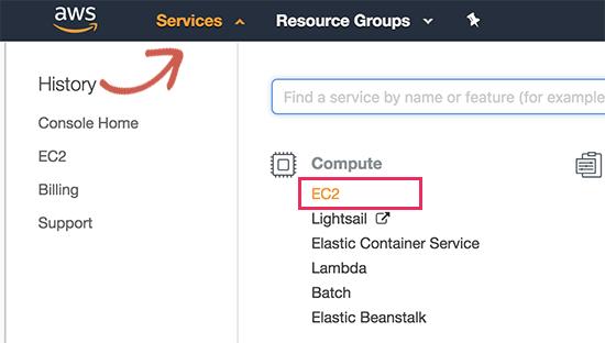 Launch AWS EC2 service Launch AWS EC2 service