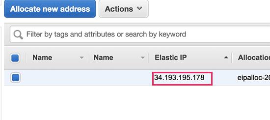 Associate IP to your WordPress instance Associate IP to your WordPress instance