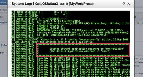 WordPress login screen WordPress login screen