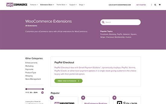 WooCommerce extensions WooCommerce extensions