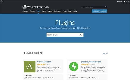 WordPress plugins directory WordPress plugins directory